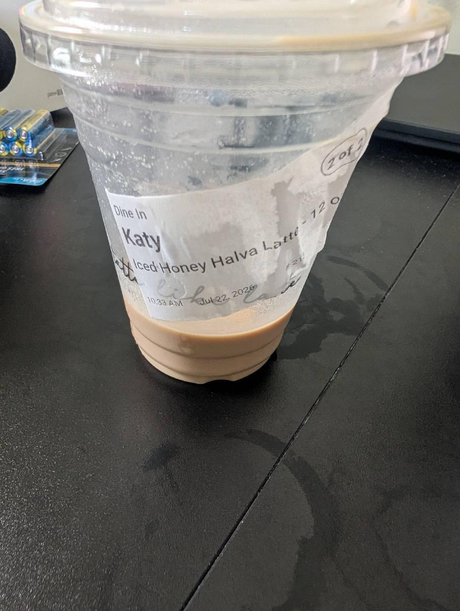 Iced Honey Halva Latte